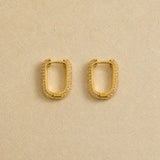 Trapezoid Sparkle Earrings