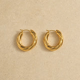 Twisted Hoop Earrings