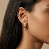 Vintage Pearl Hoop Earrings
